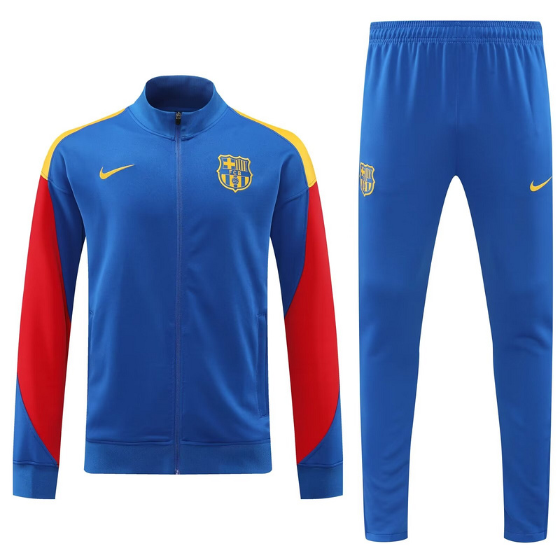 AAA Quality Barcelona 24/25 Tracksuit - Blue/Yellow/Red